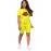 Women's 2 Pieces Cartoon Print Short Sleeve T-shirt Solid Color Slim Shorts Set