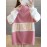 Women's Sweatshirt Letter Pattern Zipper Patchwork Color Block Loose Sweatshirt
