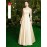 Women's Evening Dress Solid Color Fashion Banquet Long A-Line Dress