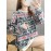 Women's Sweatshirt Letters Pattern One Piece Layer Look Loose Sweatshirt