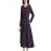 Women's A Line Dress Long Sleeve O Neck Floral Print Midi Dress