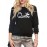 Women's Sweatshirt Letter Pattern Crown Pattern Round Neck Sweatshirt