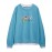 Women's Sweatshirt Cartoon Round Neck Letters Pattern Sweatshirt