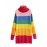 Women's Sweater Coloful Stripe Turtleneck Long Sleeve Fashion Pullover