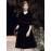 Women's Evening Dress Pleuche V Neck Elegant A-Line Dress
