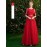 Women's Evening Dress Elegant Solid Color Banquet A-Line Dress