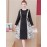 Women's A-Line Dress Long Sleeve Patchwork Lacing Midi Dress