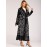 Women's Abaya Embroidery Long Sleeve Open Front Arabian Clothing