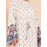 Women's Kaftan Dress O Neck Long Sleeve Floral Print Loose Fashion Arabian Clothing