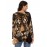 Women's Tee Long Sleeve Tiger Pattern Modest Loose Top