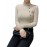 Women's Sweater Long Sleeve Solid Color Button Slim Fit Pullover