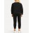 Women's 2 Pieces Pants Set Loose Side Striped Long Sleeve Sweatshirt Pants Set