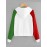 Women's Hoodie Color Block Long Sleeve Hooded Print Hoodie
