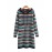 Women's Sweater Dress Hooded Long Sleeve Stripe Knitwear