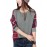 Women's Shirt Fashion Loose Patchwork Top