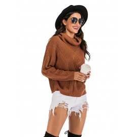 Women's Sweater Solid Color Long Sleeve Loose Knitwear