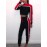 Women's 2 Pieces Pants Set Long Sleeve Top Patchwork Trousers Set