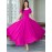Women's Aline Dress Fashion Short Sleeve Elegant Temperament Big Swing Dress