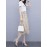 Women's 2 Pieces Set Short Sleeve T Shirt Floral Pattern Aline Skirt
