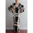 Women's Dress V Neck Batwing Sleeve Plaid Polka Dot Casual Loose Long Dress