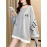Women's Sweatshirt Letter Pattern Long Sleeve Loose Sweatshirt