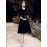 Women's Evening Dress Pleuche V Neck Elegant A-Line Dress