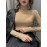 Women's Top Solid Color Long Sleeve Slim Fit Top