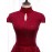 Women's Evening Dress Backless Elegant Short Sleeve Sequins Bride Banquet Dress