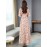 Women's Aline Dress Fashion Elegant Long Sleeve V-Neck Chiffon Plant Printed Dress