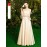 Women's Evening Dress Solid Color Fashion Banquet Long A-Line Dress