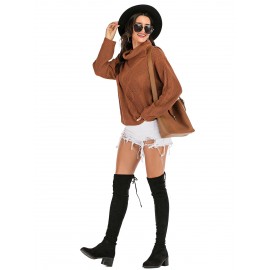 Women's Sweater Solid Color Long Sleeve Loose Knitwear