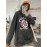 Women's Hoodie Cartoon Long Sleeve Letters Pattern Hoodie