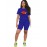 Women's 2 Pieces Cartoon Print Short Sleeve T-shirt Solid Color Slim Shorts Set
