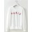 Women's Sweatshirt Letter Print O Neck Long Sleeve Sweatshirt
