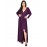 Women's Aline Dress V Neck Long Sleeve Solid Color Ruffles Dress