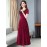 Women's Aline Dress Fashion Hollow Out Temperament Short Sleeve Elegant Chiffon V-Neck Lace Dress