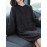 Women's Sweater Dress Hooded Long Sleeve Solid Color Casual Midi Dress