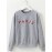 Women's Sweatshirt Letter Print O Neck Long Sleeve Sweatshirt