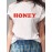 Women's T Shirt Letter Printed Short Sleeve O Neck Top