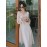 Women's A Line Dress Floral Print Bandage Lantern Sleeve Dress